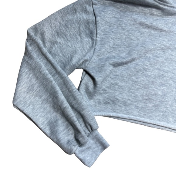 For Love and Lemons Leisure Gray Cut Cropped Hoodie Women’s US XS - Picture 7 of 8